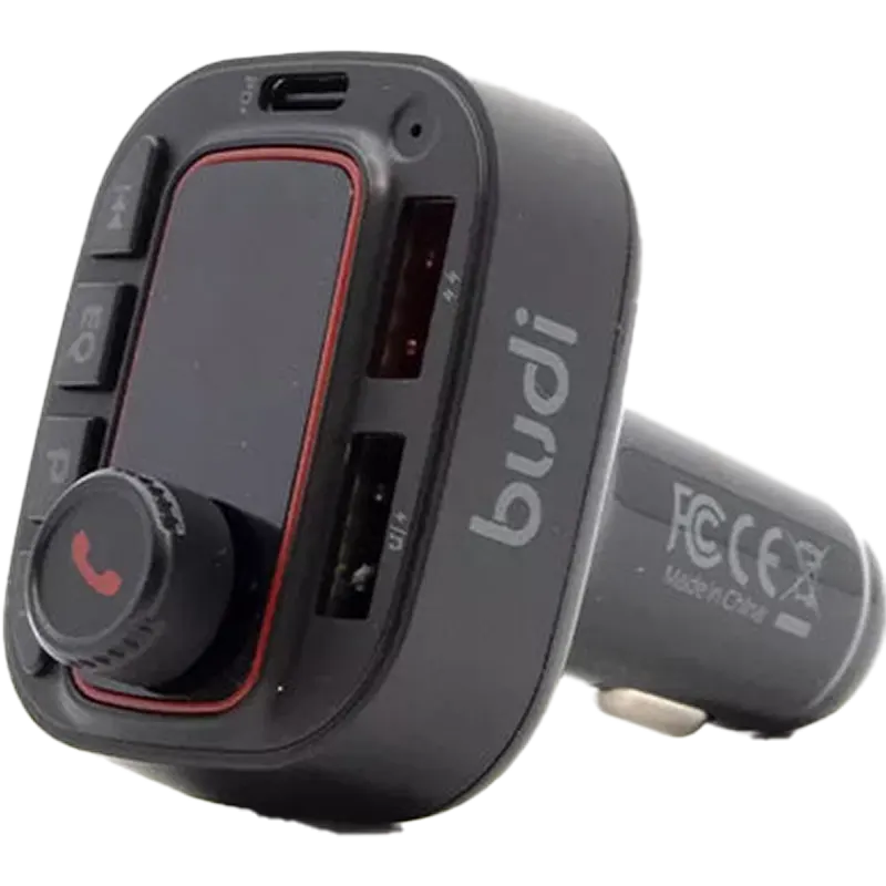 Budi CCT19B 42W5V 3.4A FM Bluetooth car charger Mascom International.webp